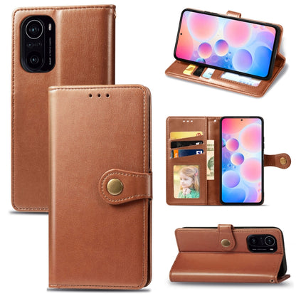 Solid Color Leather Buckle Phone Case with Lanyard & Photo Frame & Card Slot & Wallet & Stand Function, For Xiaomi Redmi K40, For Xiaomi Redmi Note 10 5G, For Samsung Galaxy S21 FE