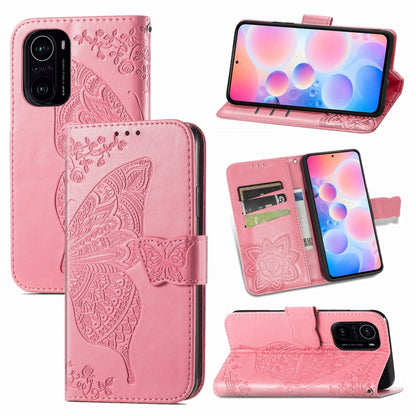 Butterfly Love Flowers Embossed Horizontal Flip Leather Case with Holder & Card Slots & Wallet & Lanyard, For Xiaomi Redmi K40 /K40 Pro /K40 Pro+, For Xiaomi Redmi Note10 5G, For Xiaomi Mi 10S, For Xiaomi Redmi Note 10 Pro, For OPPO Find X3 Pro        ...