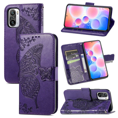 Butterfly Love Flowers Embossed Horizontal Flip Leather Case with Holder & Card Slots & Wallet & Lanyard, For Xiaomi Redmi K40 /K40 Pro /K40 Pro+, For Xiaomi Redmi Note10 5G, For Xiaomi Mi 10S, For Xiaomi Redmi Note 10 Pro, For OPPO Find X3 Pro        ...
