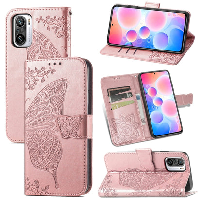 Butterfly Love Flowers Embossed Horizontal Flip Leather Case with Holder & Card Slots & Wallet & Lanyard, For Xiaomi Redmi K40 /K40 Pro /K40 Pro+, For Xiaomi Redmi Note10 5G, For Xiaomi Mi 10S, For Xiaomi Redmi Note 10 Pro, For OPPO Find X3 Pro        ...