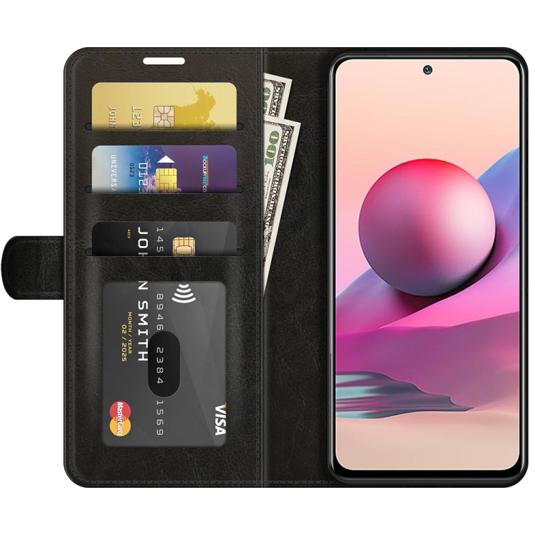 Black folio wallet phone case with card slots and flip cover
