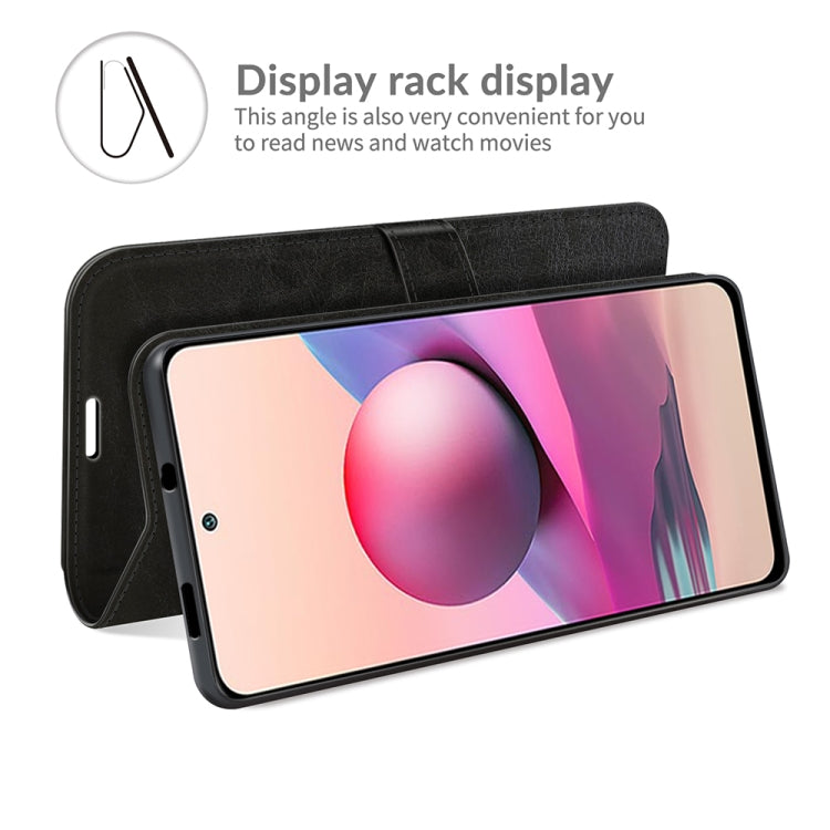 Black folio phone case with flip cover and stand for hands-free viewing