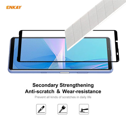 10 PCS ENKAY Hat-Prince Full Glue 0.26mm 9H 2.5D Tempered Glass Full Coverage Film, For Sony Xperia 10 III(10 PCS), For Sony Xperia 1 III(10 PCS), For Motorola Moto G10 / G20 / G30(10 PCS), For Motorola Moto G100 / G 5G Plus(10 PCS)
