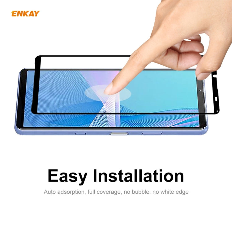 10 PCS ENKAY Hat-Prince Full Glue 0.26mm 9H 2.5D Tempered Glass Full Coverage Film, For Sony Xperia 10 III(10 PCS), For Sony Xperia 1 III(10 PCS), For Motorola Moto G10 / G20 / G30(10 PCS), For Motorola Moto G100 / G 5G Plus(10 PCS)
