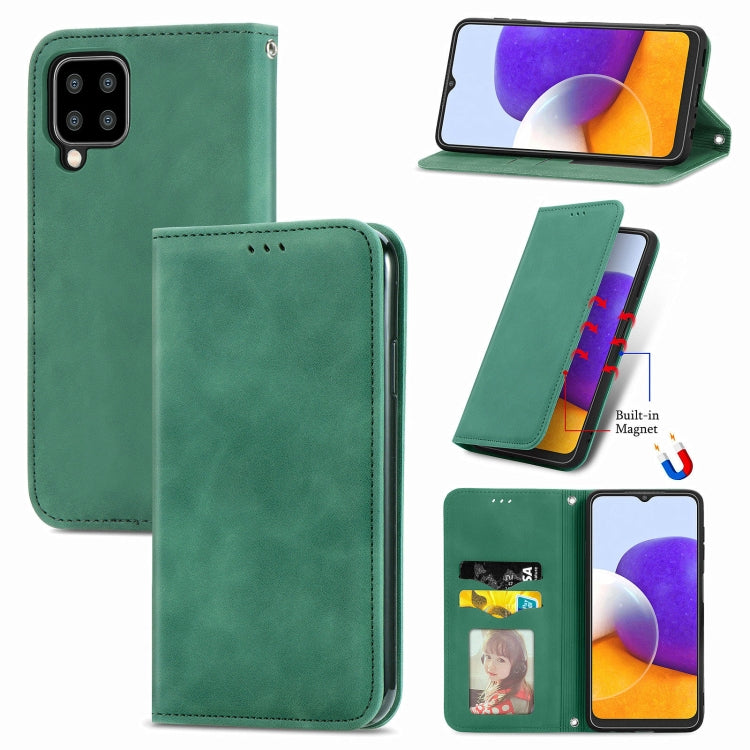 Retro Skin Feel Business Magnetic Horizontal Flip Leather Case With Holder & Card Slots & Wallet & Photo Frame, For Xiaomi Redmi Note10 5G, For OPPO A54 4G, For Samsung Galaxy A22 4G (EU Version), For Samsung Galaxy F62, For Samsung Galaxy A22 5G