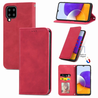 Retro Skin Feel Business Magnetic Horizontal Flip Leather Case With Holder & Card Slots & Wallet & Photo Frame, For Xiaomi Redmi Note10 5G, For OPPO A54 4G, For Samsung Galaxy A22 4G (EU Version), For Samsung Galaxy F62, For Samsung Galaxy A22 5G