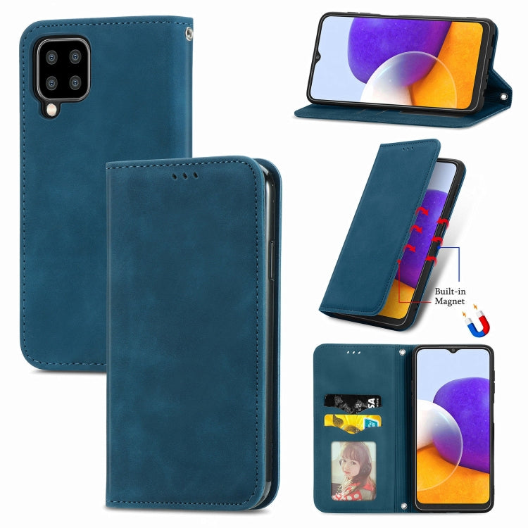 Retro Skin Feel Business Magnetic Horizontal Flip Leather Case With Holder & Card Slots & Wallet & Photo Frame, For Xiaomi Redmi Note10 5G, For OPPO A54 4G, For Samsung Galaxy A22 4G (EU Version), For Samsung Galaxy F62, For Samsung Galaxy A22 5G