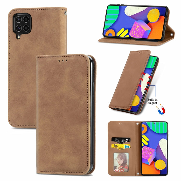 Retro Skin Feel Business Magnetic Horizontal Flip Leather Case With Holder & Card Slots & Wallet & Photo Frame, For Xiaomi Redmi Note10 5G, For OPPO A54 4G, For Samsung Galaxy A22 4G (EU Version), For Samsung Galaxy F62, For Samsung Galaxy A22 5G