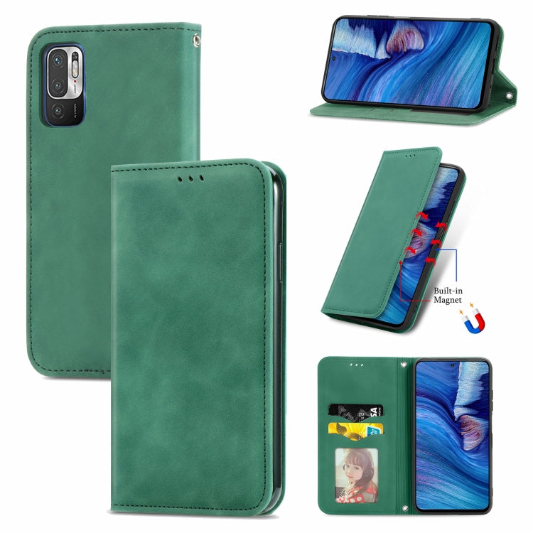 Retro Skin Feel Business Magnetic Horizontal Flip Leather Case With Holder & Card Slots & Wallet & Photo Frame, For Xiaomi Redmi Note10 5G, For OPPO A54 4G, For Samsung Galaxy A22 4G (EU Version), For Samsung Galaxy F62, For Samsung Galaxy A22 5G