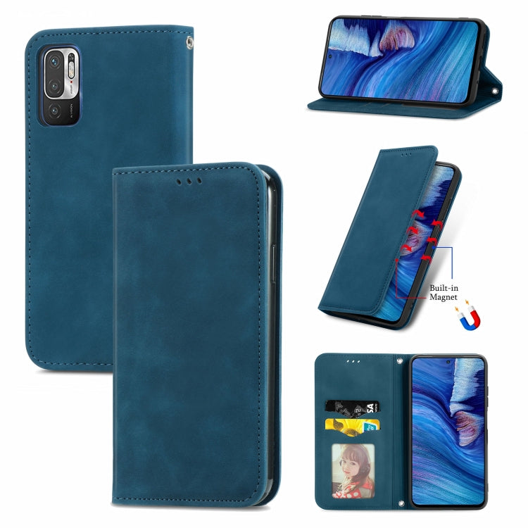 Retro Skin Feel Business Magnetic Horizontal Flip Leather Case With Holder & Card Slots & Wallet & Photo Frame, For Xiaomi Redmi Note10 5G, For OPPO A54 4G, For Samsung Galaxy A22 4G (EU Version), For Samsung Galaxy F62, For Samsung Galaxy A22 5G
