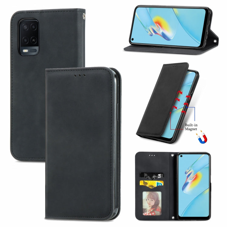 Retro Skin Feel Business Magnetic Horizontal Flip Leather Case With Holder & Card Slots & Wallet & Photo Frame, For Xiaomi Redmi Note10 5G, For OPPO A54 4G, For Samsung Galaxy A22 4G (EU Version), For Samsung Galaxy F62, For Samsung Galaxy A22 5G