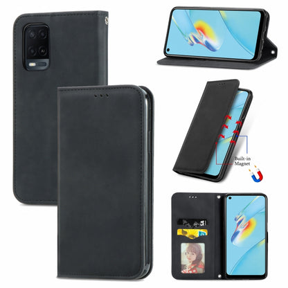 Retro Skin Feel Business Magnetic Horizontal Flip Leather Case With Holder & Card Slots & Wallet & Photo Frame, For Xiaomi Redmi Note10 5G, For OPPO A54 4G, For Samsung Galaxy A22 4G (EU Version), For Samsung Galaxy F62, For Samsung Galaxy A22 5G