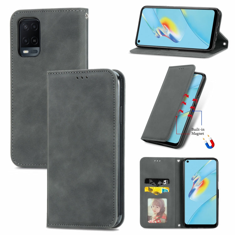 Retro Skin Feel Business Magnetic Horizontal Flip Leather Case With Holder & Card Slots & Wallet & Photo Frame, For Xiaomi Redmi Note10 5G, For OPPO A54 4G, For Samsung Galaxy A22 4G (EU Version), For Samsung Galaxy F62, For Samsung Galaxy A22 5G