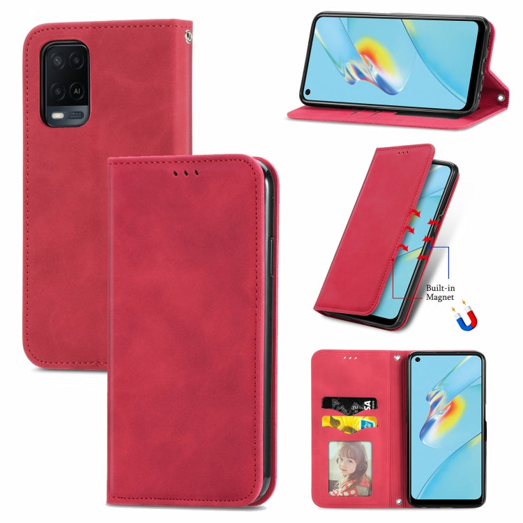 Retro Skin Feel Business Magnetic Horizontal Flip Leather Case With Holder & Card Slots & Wallet & Photo Frame, For Xiaomi Redmi Note10 5G, For OPPO A54 4G, For Samsung Galaxy A22 4G (EU Version), For Samsung Galaxy F62, For Samsung Galaxy A22 5G