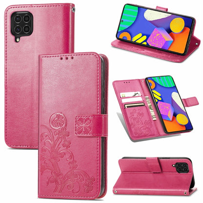 Four-leaf Clasp Embossed Buckle Mobile Phone Protection Leather Case with Lanyard & Card Slot & Wallet & Bracket Function, For Samsung Galaxy A22 5G, For Samsung Galaxy A22 4G, For Samsung Galaxy F62/M62, For Samsung Galaxy S21 FE, For OPPO A54  4G    ...