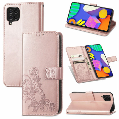 Four-leaf Clasp Embossed Buckle Mobile Phone Protection Leather Case with Lanyard & Card Slot & Wallet & Bracket Function, For Samsung Galaxy A22 5G, For Samsung Galaxy A22 4G, For Samsung Galaxy F62/M62, For Samsung Galaxy S21 FE, For OPPO A54  4G    ...