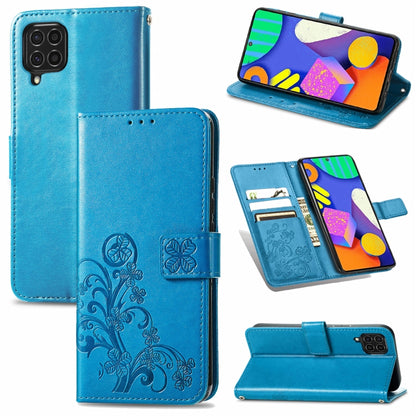 Four-leaf Clasp Embossed Buckle Mobile Phone Protection Leather Case with Lanyard & Card Slot & Wallet & Bracket Function, For Samsung Galaxy A22 5G, For Samsung Galaxy A22 4G, For Samsung Galaxy F62/M62, For Samsung Galaxy S21 FE, For OPPO A54  4G    ...