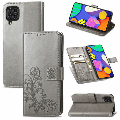Four-leaf Clasp Embossed Buckle Mobile Phone Protection Leather Case with Lanyard & Card Slot & Wallet & Bracket Function, For Samsung Galaxy A22 5G, For Samsung Galaxy A22 4G, For Samsung Galaxy F62/M62, For Samsung Galaxy S21 FE, For OPPO A54  4G    ...