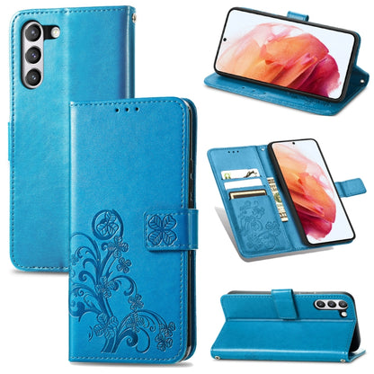 Four-leaf Clasp Embossed Buckle Mobile Phone Protection Leather Case with Lanyard & Card Slot & Wallet & Bracket Function, For Samsung Galaxy A22 5G, For Samsung Galaxy A22 4G, For Samsung Galaxy F62/M62, For Samsung Galaxy S21 FE, For OPPO A54  4G    ...