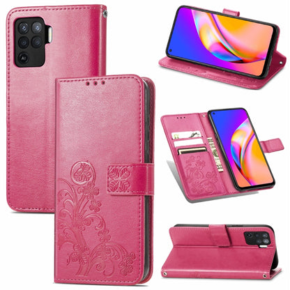 Four-leaf Clasp Embossed Buckle Mobile Phone Protection Leather Case with Lanyard & Card Slot & Wallet & Bracket Function, For Samsung Galaxy A22 5G, For Samsung Galaxy A22 4G, For Samsung Galaxy F62/M62, For Samsung Galaxy S21 FE, For OPPO A54  4G    ...