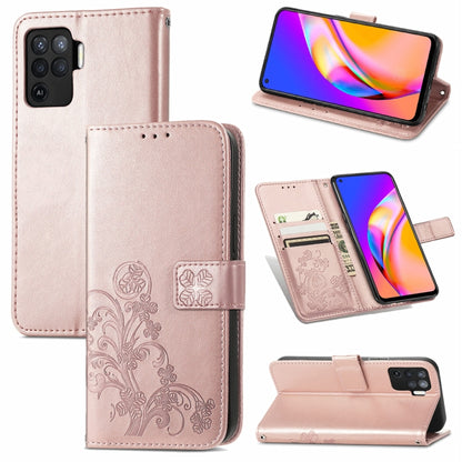 Four-leaf Clasp Embossed Buckle Mobile Phone Protection Leather Case with Lanyard & Card Slot & Wallet & Bracket Function, For Samsung Galaxy A22 5G, For Samsung Galaxy A22 4G, For Samsung Galaxy F62/M62, For Samsung Galaxy S21 FE, For OPPO A54  4G    ...