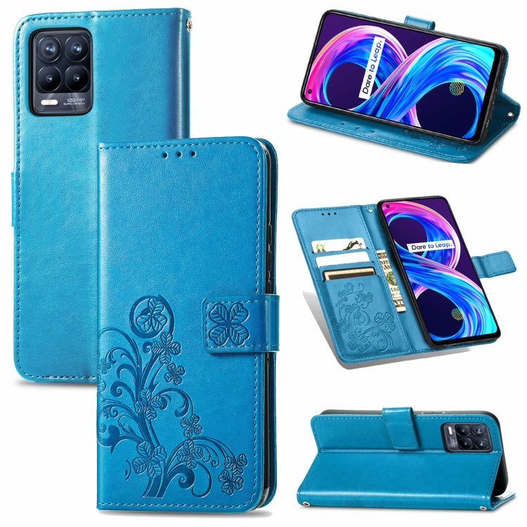 Four-leaf Clasp Embossed Buckle Mobile Phone Protection Leather Case with Lanyard & Card Slot & Wallet & Bracket Function, For Samsung Galaxy A22 5G, For Samsung Galaxy A22 4G, For Samsung Galaxy F62/M62, For Samsung Galaxy S21 FE, For OPPO A54  4G    ...