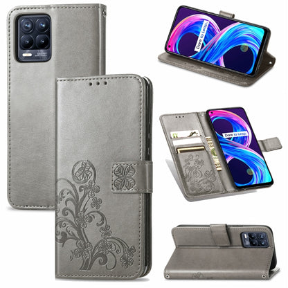 Four-leaf Clasp Embossed Buckle Mobile Phone Protection Leather Case with Lanyard & Card Slot & Wallet & Bracket Function, For Samsung Galaxy A22 5G, For Samsung Galaxy A22 4G, For Samsung Galaxy F62/M62, For Samsung Galaxy S21 FE, For OPPO A54  4G    ...