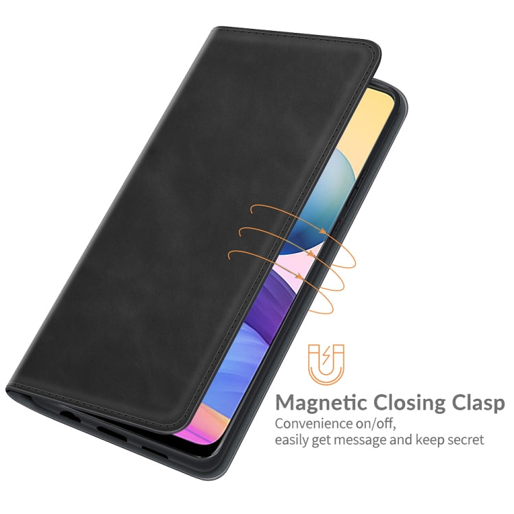 Black leather folio phone case with magnetic closing clasp and card slots
