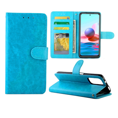 Crazy Horse Texture Leather Horizontal Flip Protective Case with Holder & Card Slots & Wallet & Photo Frame, For Xiaomi Redmi Note10 Pro, For Xiaomi Redmi Note10 4G, For OPPO A54 4G, For OPPO F19 Pro / A94 4G / Reno F, For OPPO Realme X7 Pro           ...