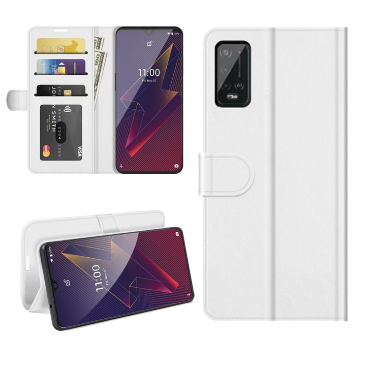 White flip wallet phone case with card slots and holder for Wiko Power U20