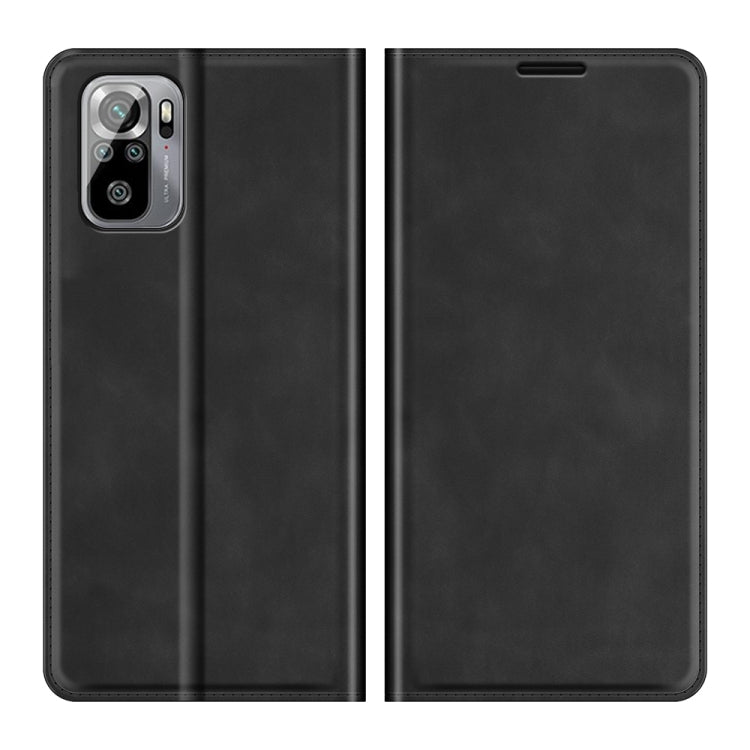 Black leather-style phone case with cutout for camera and back cover