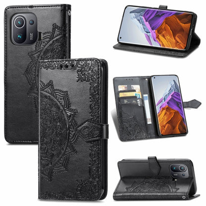Mandala Embossing Pattern Horizontal Flip Leather Case with Holder & Card Slots & Wallet & Lanyard, For Xiaomi Mi 11 Pro, For Xiaomi Mi 11 Ultra