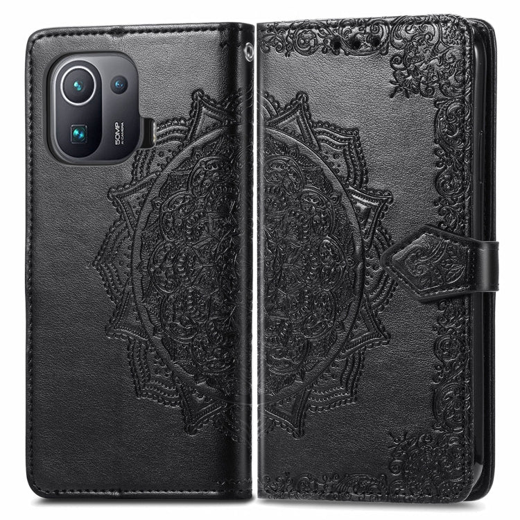 Mandala Embossing Pattern Horizontal Flip Leather Case with Holder & Card Slots & Wallet & Lanyard, For Xiaomi Mi 11 Pro, For Xiaomi Mi 11 Ultra
