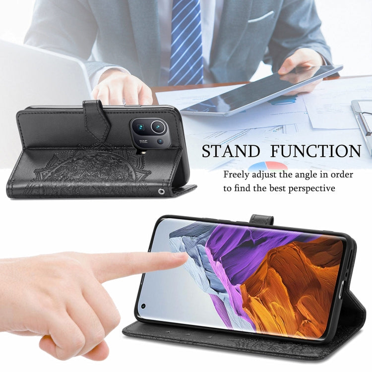 Mandala Embossing Pattern Horizontal Flip Leather Case with Holder & Card Slots & Wallet & Lanyard, For Xiaomi Mi 11 Pro, For Xiaomi Mi 11 Ultra