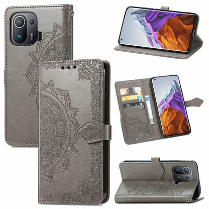 Mandala Embossing Pattern Horizontal Flip Leather Case with Holder & Card Slots & Wallet & Lanyard, For Xiaomi Mi 11 Pro, For Xiaomi Mi 11 Ultra