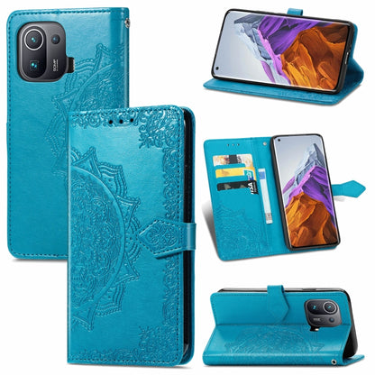 Mandala Embossing Pattern Horizontal Flip Leather Case with Holder & Card Slots & Wallet & Lanyard, For Xiaomi Mi 11 Pro, For Xiaomi Mi 11 Ultra