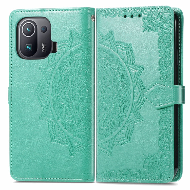 Mandala Embossing Pattern Horizontal Flip Leather Case with Holder & Card Slots & Wallet & Lanyard, For Xiaomi Mi 11 Pro, For Xiaomi Mi 11 Ultra