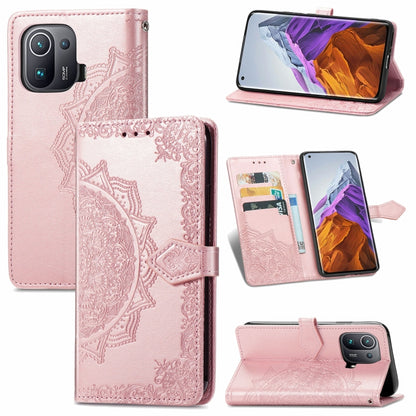 Mandala Embossing Pattern Horizontal Flip Leather Case with Holder & Card Slots & Wallet & Lanyard, For Xiaomi Mi 11 Pro, For Xiaomi Mi 11 Ultra