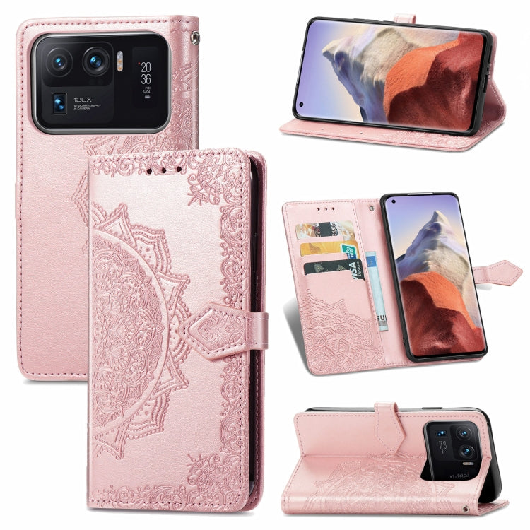 Mandala Embossing Pattern Horizontal Flip Leather Case with Holder & Card Slots & Wallet & Lanyard, For Xiaomi Mi 11 Pro, For Xiaomi Mi 11 Ultra