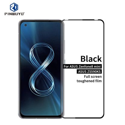 Black full-screen 2.5D tempered glass film for Zenfone 8 mini (ZS590KS)