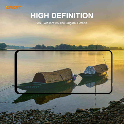 ENKAY tempered glass screen protector for smartphone display, full coverage 9H