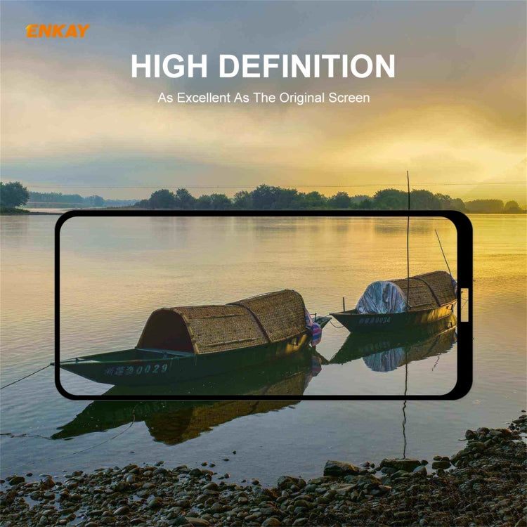 Tempered glass screen protector film for smartphone screen, high definition look