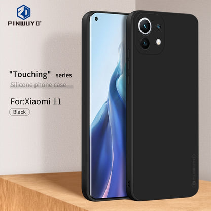 Black silicone TPU phone case, back view with dual camera cutouts and side openings.