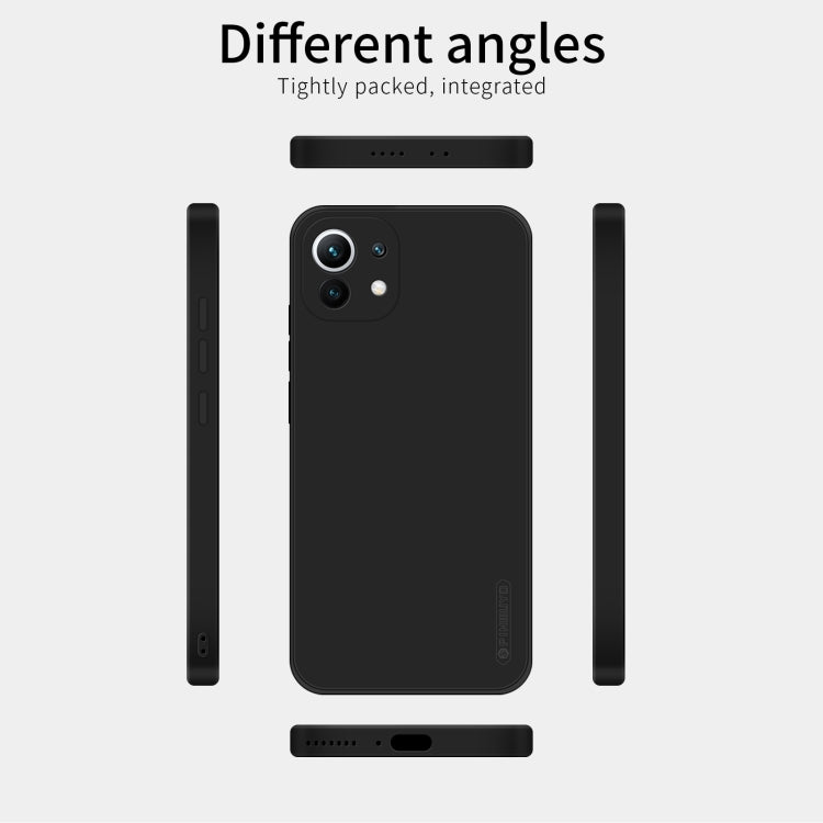 Black silicone TPU phone case shown from front and back angles with cutouts.