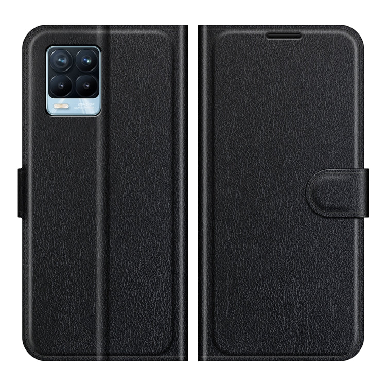 Black flip phone case with side card holder and magnetic closure.