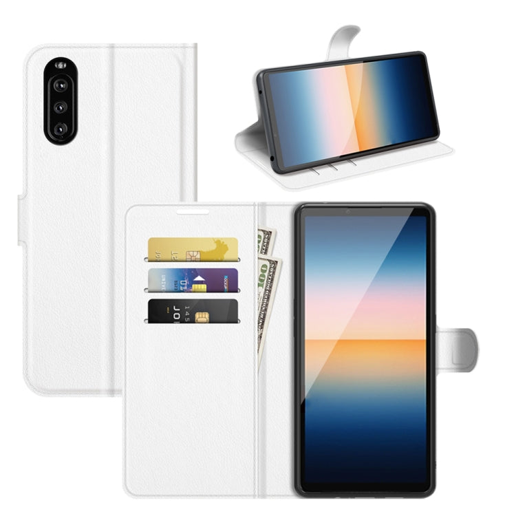 For Sony Xperia 10 III Litchi Texture Horizontal Flip Protective Case with Holder & Card Slots & Wallet, For Sony Xperia 10 III