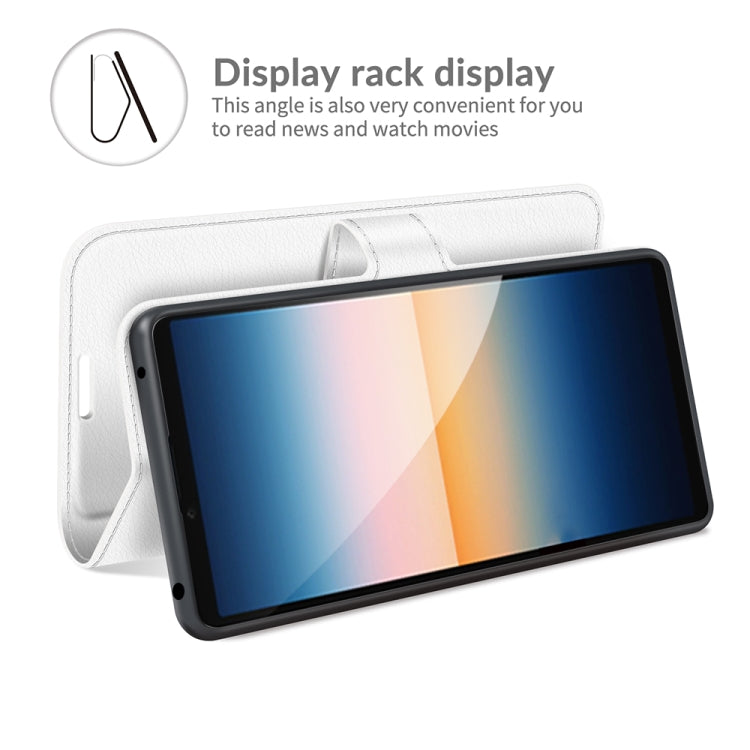 For Sony Xperia 10 III Litchi Texture Horizontal Flip Protective Case with Holder & Card Slots & Wallet, For Sony Xperia 10 III