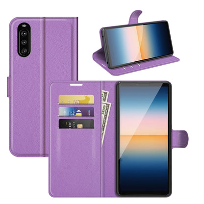 For Sony Xperia 10 III Litchi Texture Horizontal Flip Protective Case with Holder & Card Slots & Wallet, For Sony Xperia 10 III