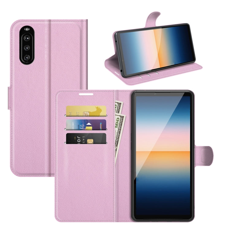 For Sony Xperia 10 III Litchi Texture Horizontal Flip Protective Case with Holder & Card Slots & Wallet, For Sony Xperia 10 III