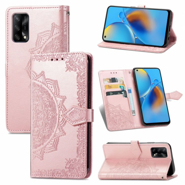 Mandala Flower Embossed Horizontal Flip Leather Case with Bracket / Card Slot / Wallet / Lanyard, For Sony Xperia 5 III, For Galaxy A32 4G, For OPPO F19
